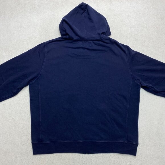 Vintage Polo Ralph Lauren Hoodie Mens 2XL Blue Y2K US Tennis Open 2005 Fleece - Picture 9 of 12